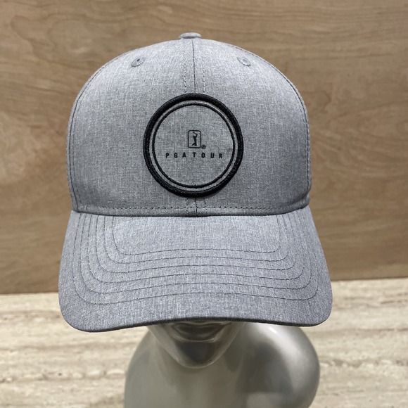 PGA Tour Pro Series Baseball Golf‎ Hat Cap Adjustable Snapback Gray Mesh AirFlux - Picture 1 of 7